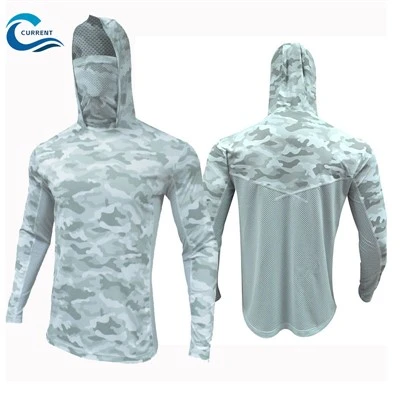 Camisa de pesca con capucha